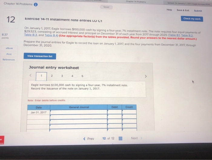 Solved Chapter 14 Problems Chapter Help Save & Submit 12 | Chegg.com