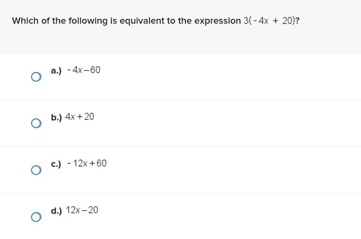 Which of the following is equivalent to the | Chegg.com