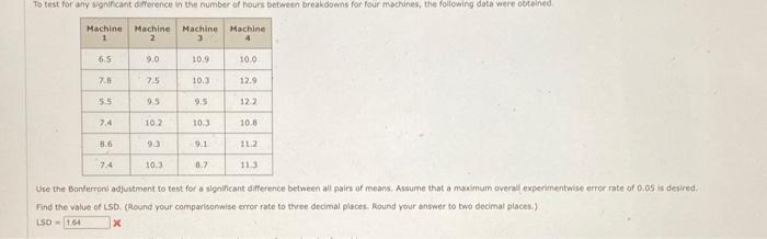 Solved To test for any significant difference in the number | Chegg.com