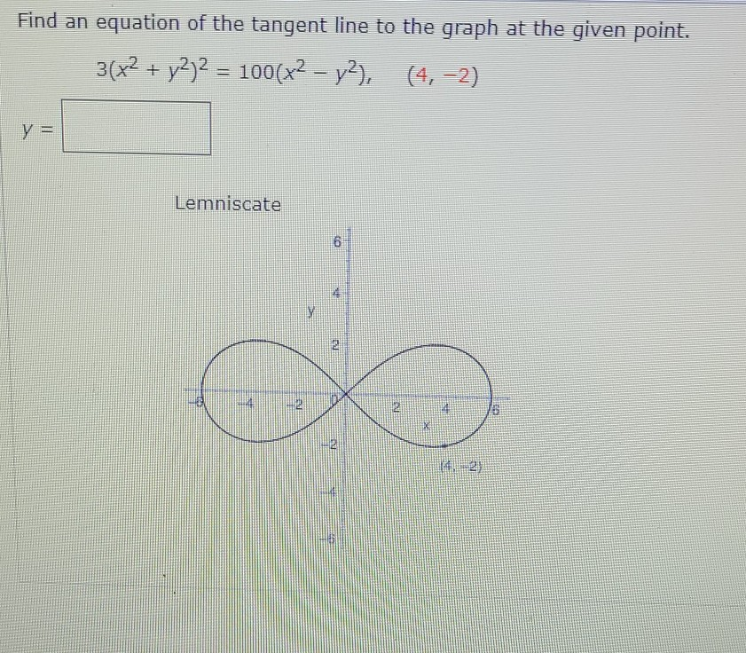 Solved Find An Equation Of The Tangent Line To The Graph At Chegg Com