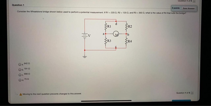 Solved Consider the Wheatstone bridge shown below used to | Chegg.com