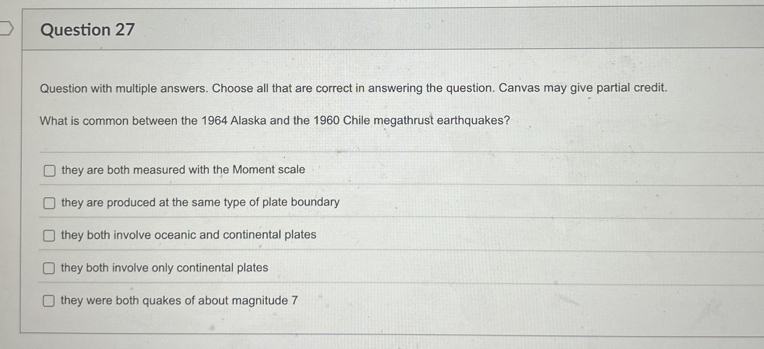 Solved Question 27Question with multiple answers. Choose all