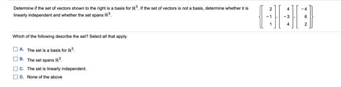 Solved Determine If The Equation Ax = B Is Consistent For | Chegg.com