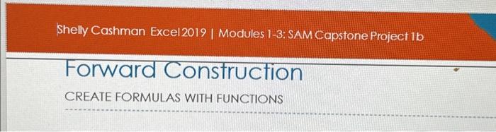 excel modules 1 3 sam capstone project answers