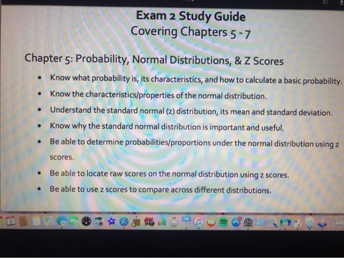 Solved Exam 2 Study Guide Covering Chapters 5-7 Chapter 5: | Chegg.com