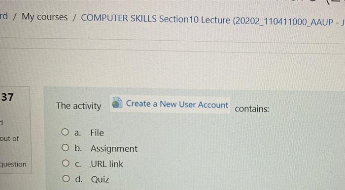 Solved rd / My courses / COMPUTER SKILLS Section 10 Lecture | Chegg.com
