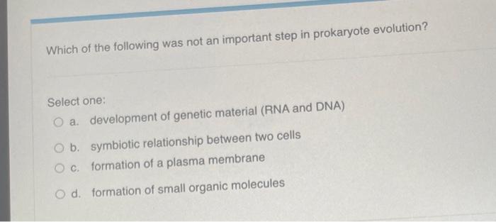 Solved Put the steps of the endosymbiont theory in the | Chegg.com