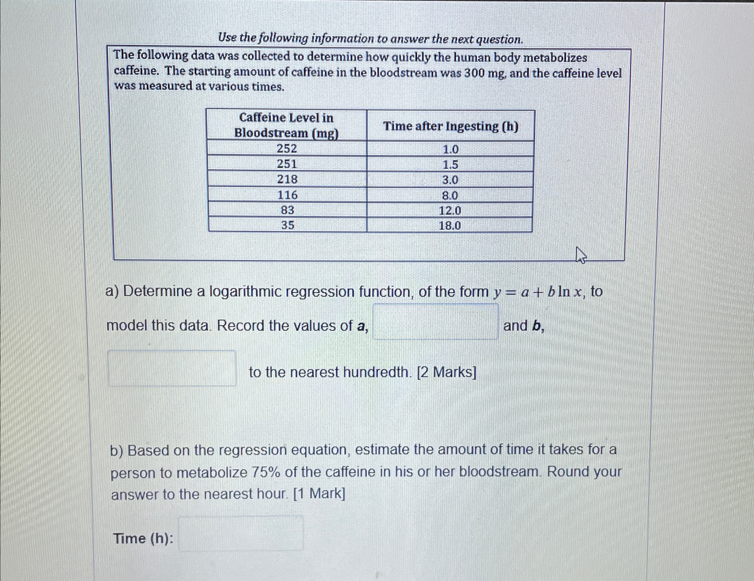Solved Use the following information to answer the next | Chegg.com
