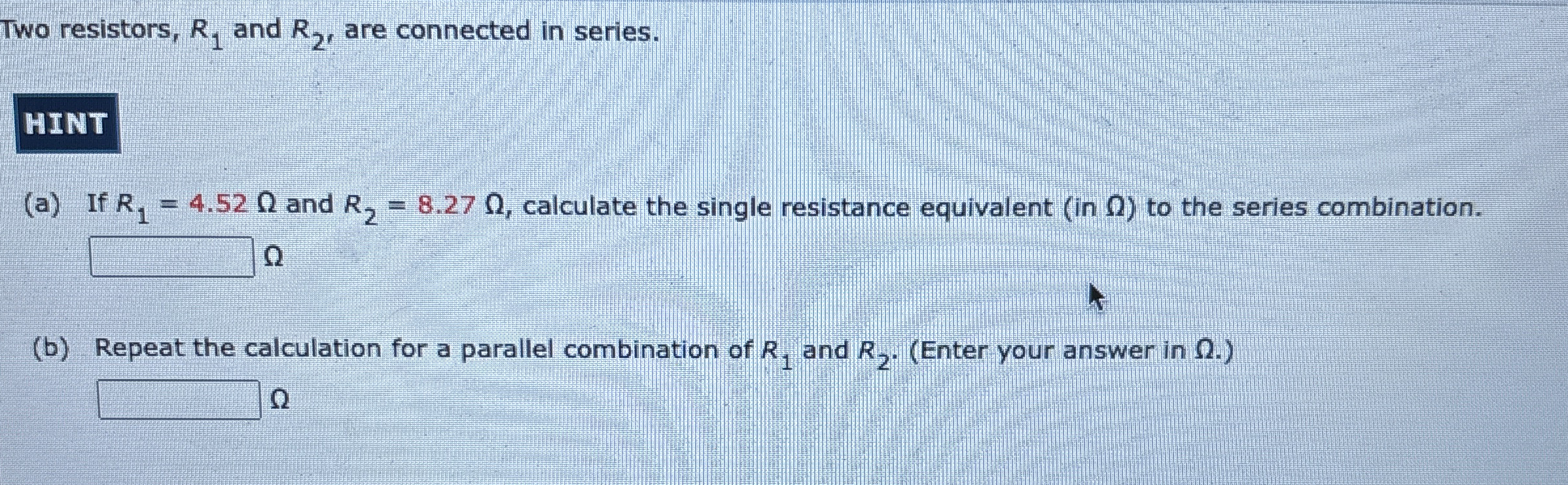 [Solved] Two resistors, R_(1) and R_(2), are connected in s