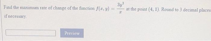 how to find the maximum rate of change of a multivariable function