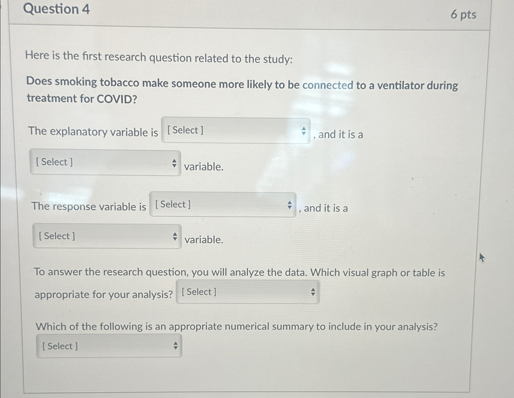 Solved Question 46 ﻿ptsHere is the first research question | Chegg.com