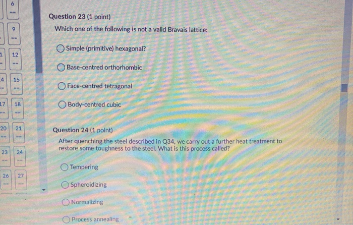 Solved 6 Question 23 (1 point) Which one of the following is | Chegg.com