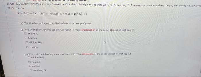 Solved In Lab 3, Solubility Rules, Students Identified Ionic 