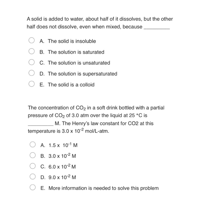 solved-a-solid-is-added-to-water-about-half-of-it-chegg