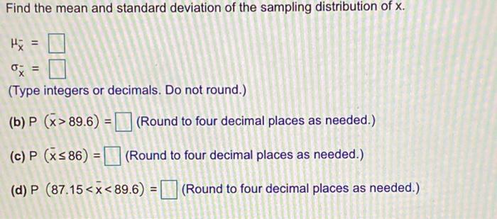 Solved A simple random sample of size n= 36 is obtained from | Chegg.com