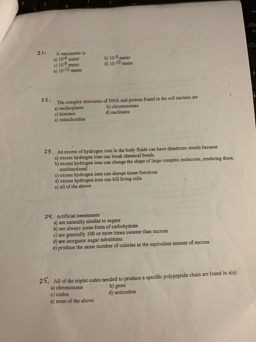 Solved 36. The basic structural and functional unit of the | Chegg.com