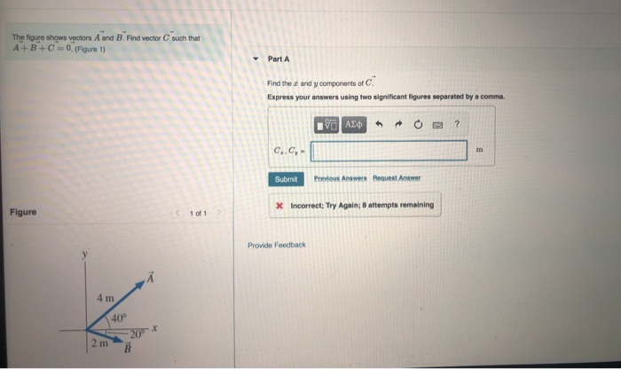 Solved The Figure Shows Vectors A And B. Find Vector A+B+C | Chegg.com