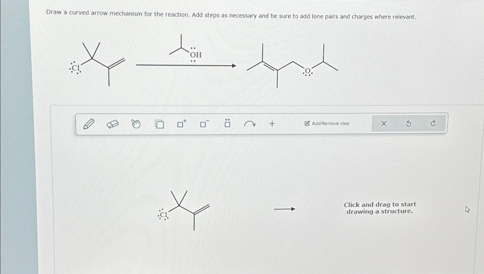 Solved Draw A Curved Arrow Mechanism For The Reaction. Add 