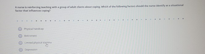 Solved A nurse is caring for a group of clients on a | Chegg.com