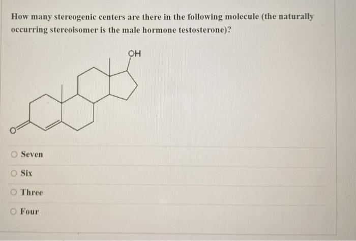 Solved How Many Stereogenic Centers Are There In The