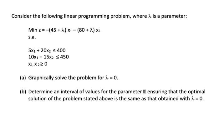 Solved Consider The Following Linear Programming Problem, | Chegg.com