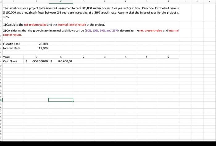 Solved The initial cost for a project to be invested is | Chegg.com