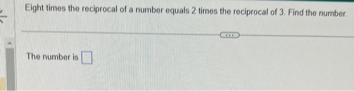 find the reciprocal of the number 2 7