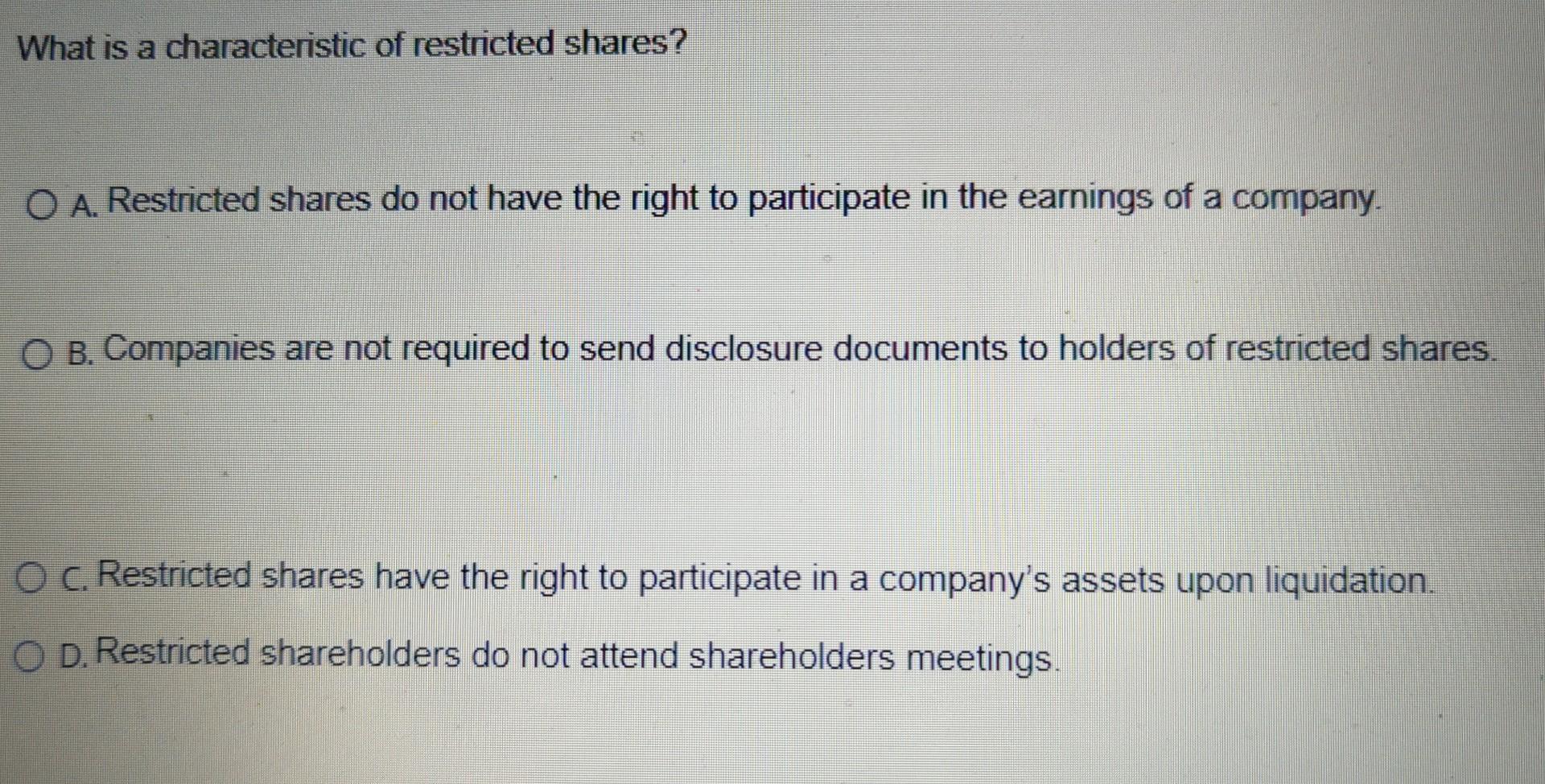 What Are Restricted Shares – Restricted Shares Examples – DFXDX