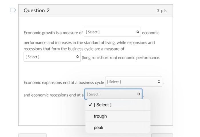 Solved Economic Growth Is A Measure Of Economic Performance | Chegg.com