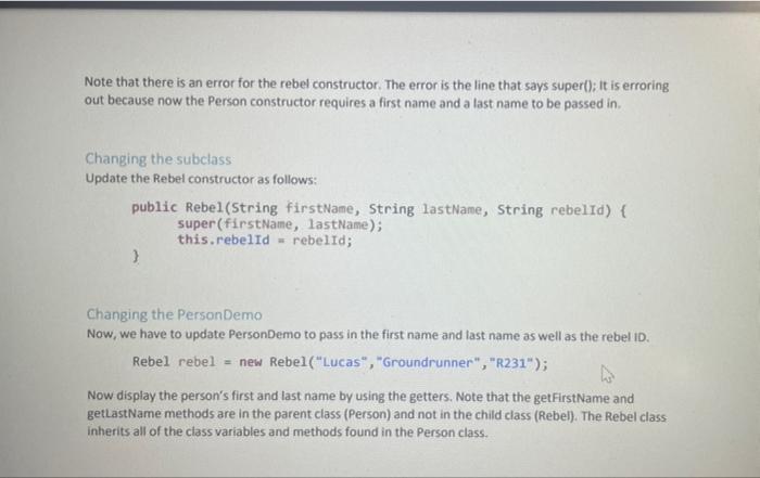 Solved Inheritance and Super Practice CREATE A NEW JAVA | Chegg.com
