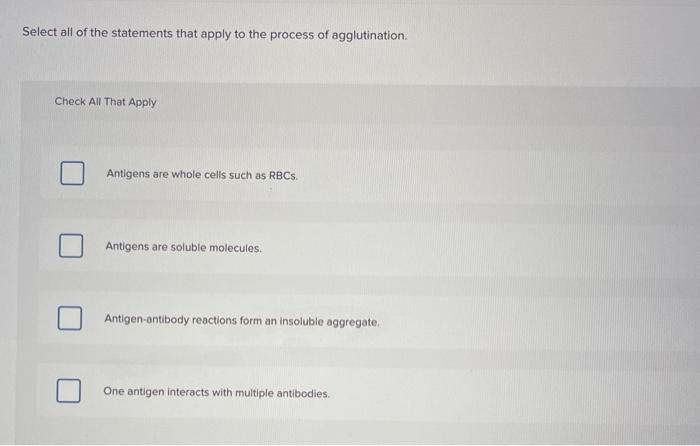 Solved Select all of the statements that apply to the | Chegg.com