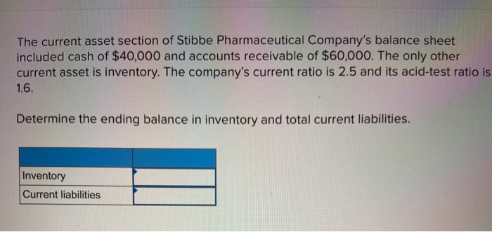 solved-the-current-asset-section-of-stibbe-pharmaceutical-chegg