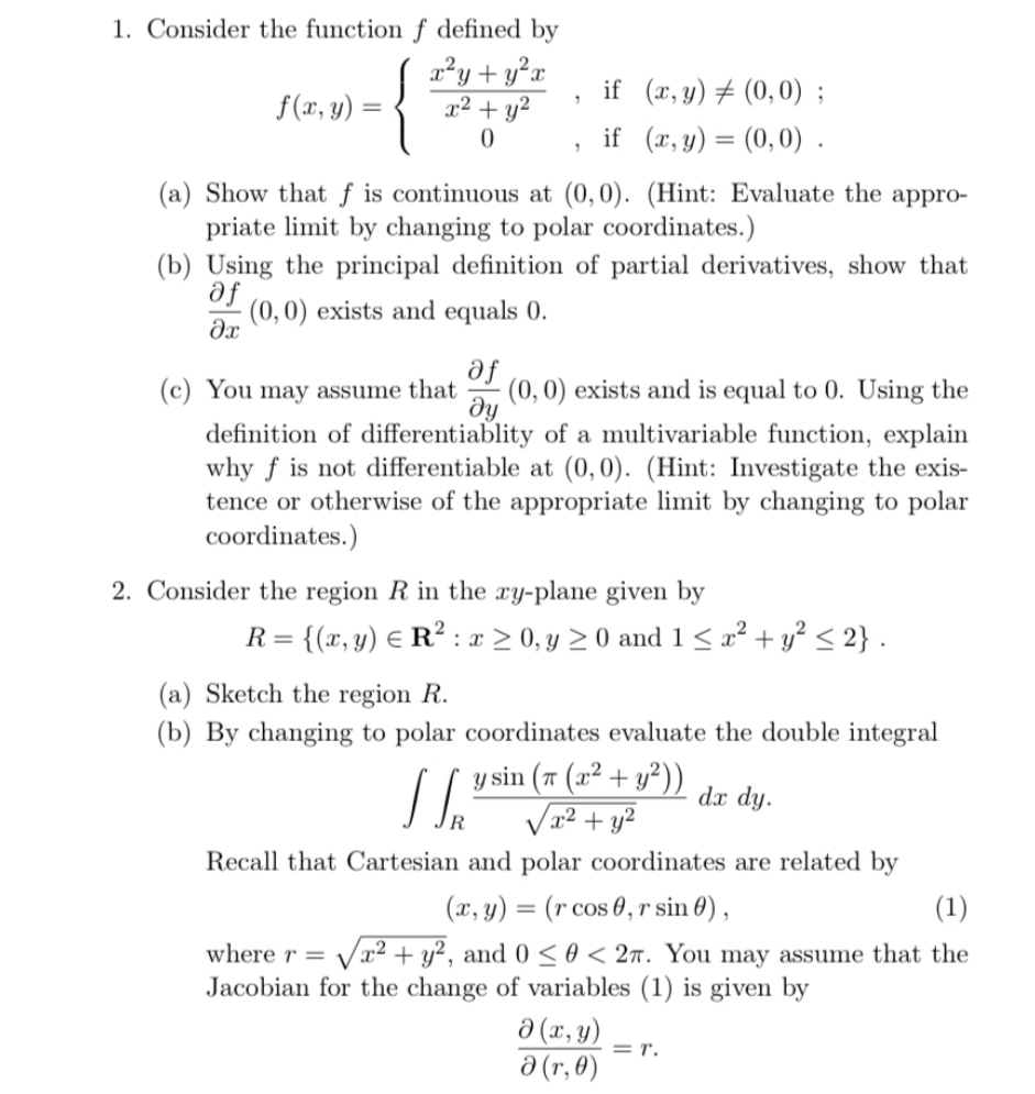 Solved Consider the function f ﻿defined | Chegg.com