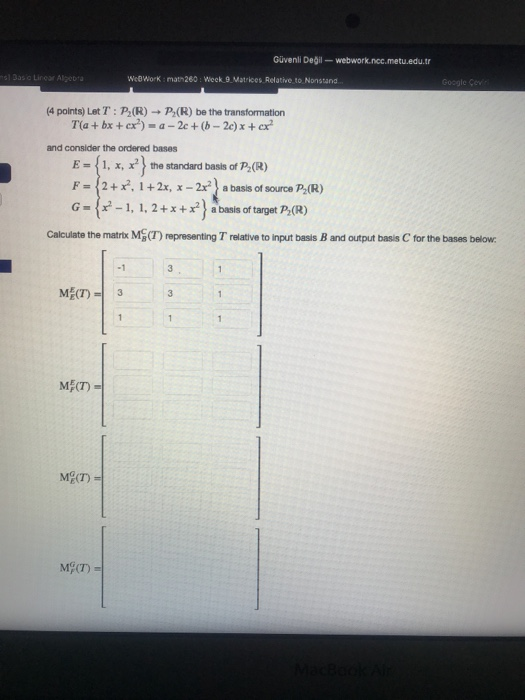 Solved Guvenli Degil Webwork Ncc Metu Edu Tr 5 Base Line Chegg Com