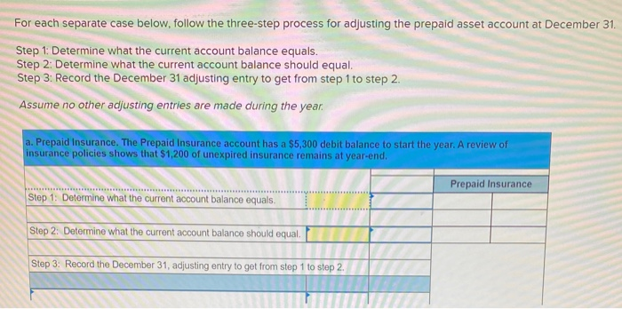 Solved For each separate case below, follow the three-step | Chegg.com