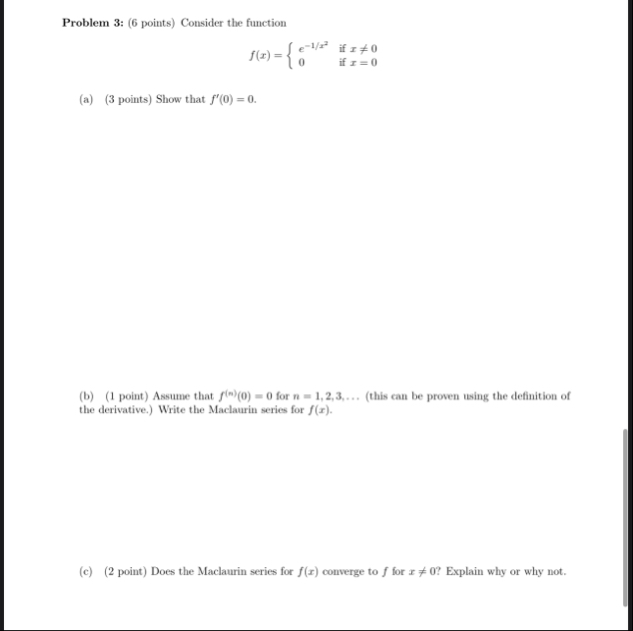 Solved Problem 3: ( 6 ﻿points) ﻿Consider the | Chegg.com