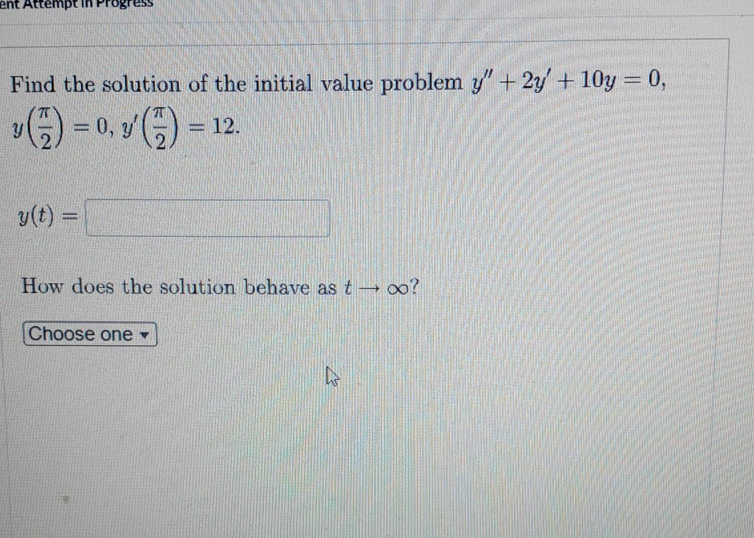 Solved Find the solution of the initial value problem | Chegg.com