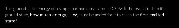 ground state of simple harmonic oscillator