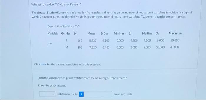 solved-who-watches-more-tv-males-or-females-the-dataset-chegg