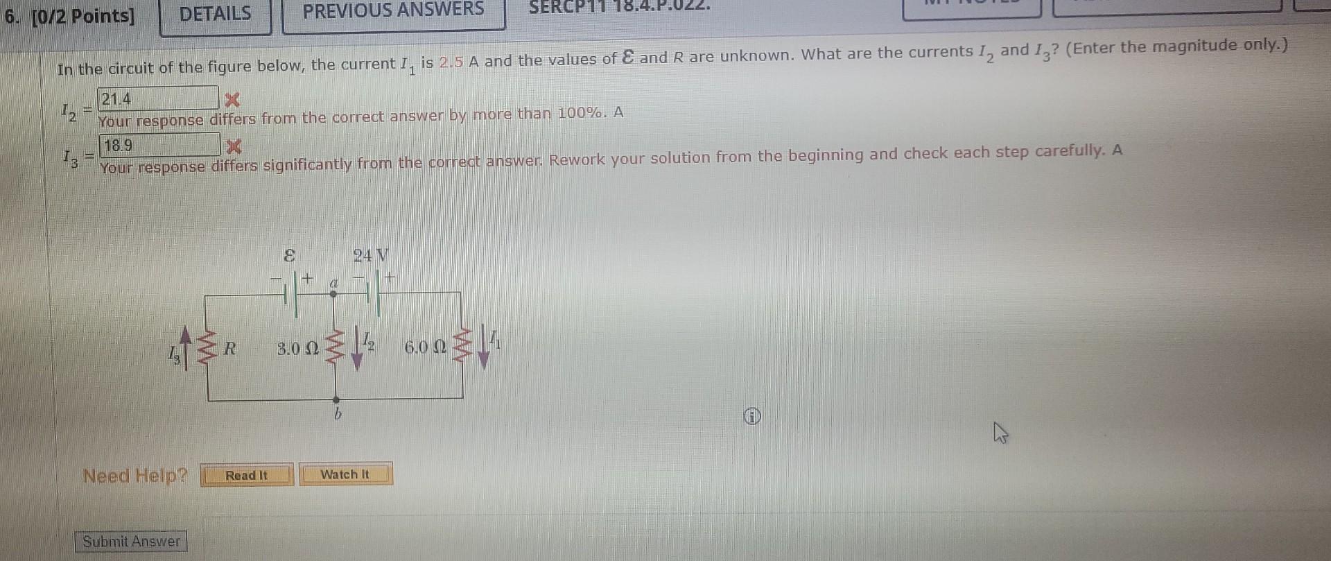 Solved In the circuit of the figure below, the current I1 is | Chegg.com