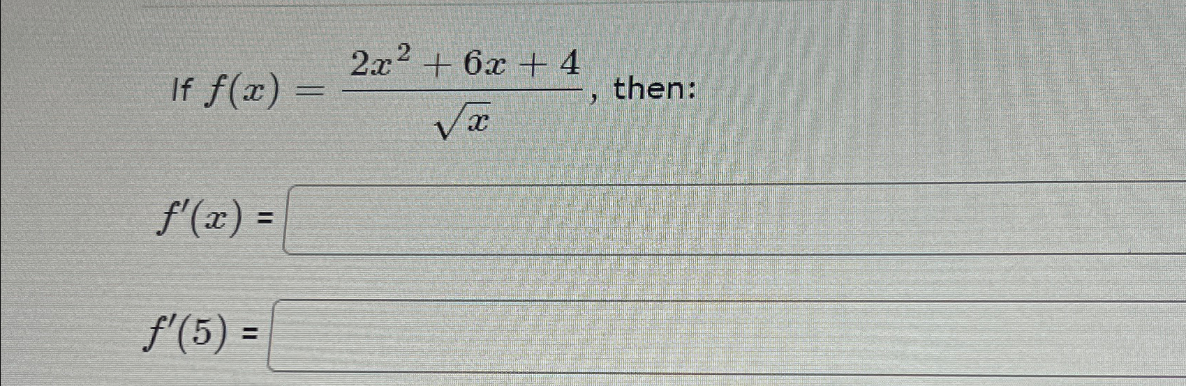 Solved If F X 2x2 6x 4x2 ﻿then F X F 5