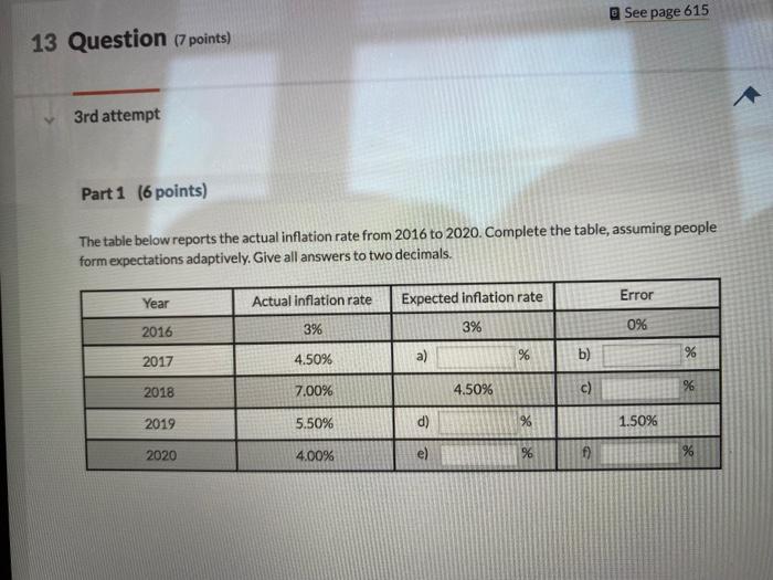 Solved See page 615 13 Question (7 points) 3rd attempt Part | Chegg.com