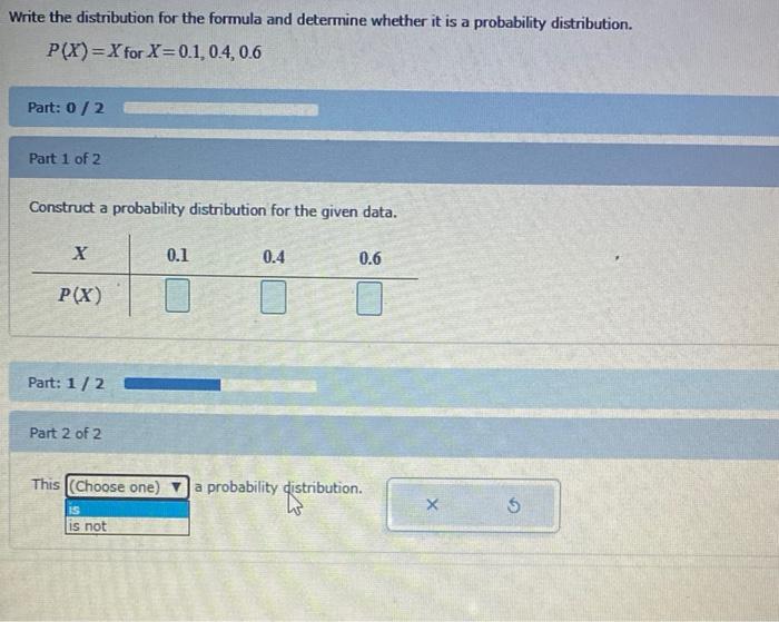 Solved Write the distribution for the formula and determine | Chegg.com