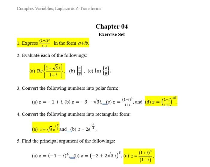 Solved only the highlighted questionsand please explain as | Chegg.com