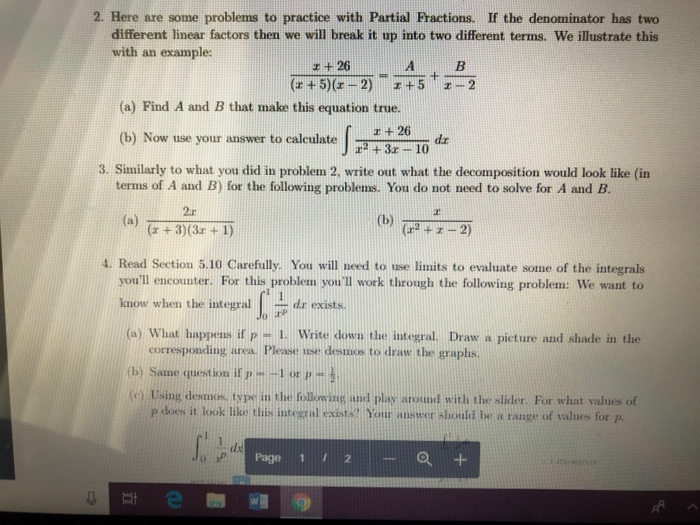 Solved 2. Here are some problems to practice with Partial | Chegg.com