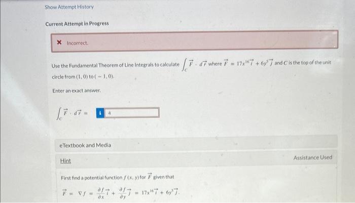 Solved Current Attempt In Progress Use The Fundamental | Chegg.com