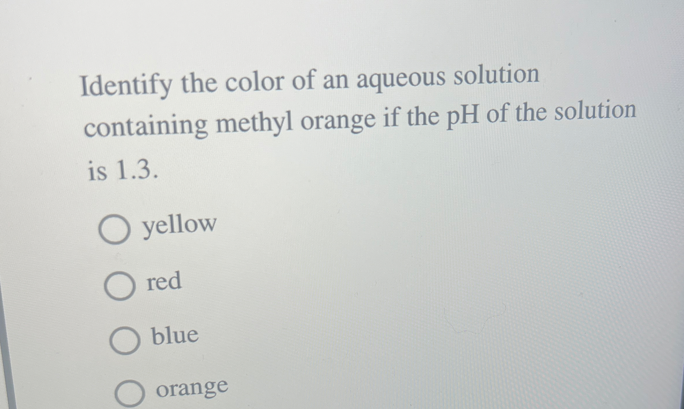 Solved Identify the color of an aqueous solution containing | Chegg.com