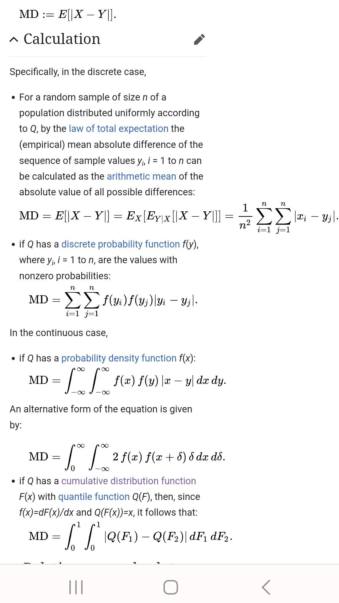 Solved how did they get the last formula for mean absolute chegg