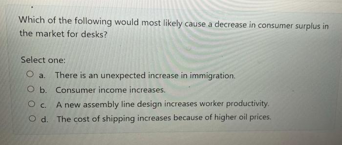 Solved Which of the following would most likely cause a | Chegg.com