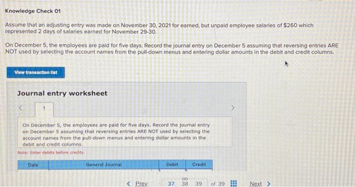Solved Assume that an adjusting entry was made on November | Chegg.com